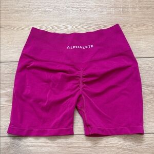 Alphalete Amplify Shorts Hot Pink 4 inch inseam Medium
